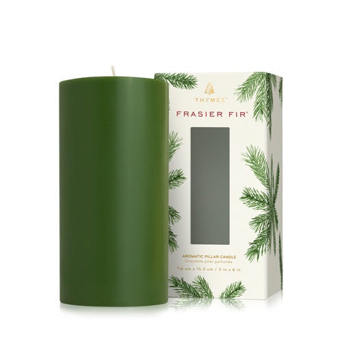 Thymes Frasier Fir Poured Candle Tin With Gold Lid 6.5 Oz - Digs N Gifts